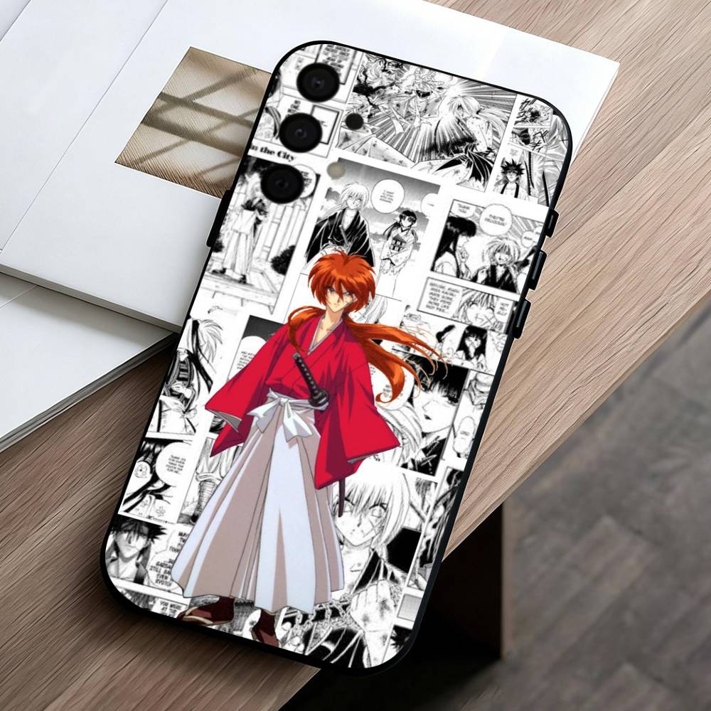 Anime R-Rurouni K-Kenshin-N Phone Case For Samsung Galaxy A73,A72,A71,A70,A53,A52,A51,Soft Silicone Black Cover