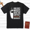 2026 Summer New How Does Moses Make His Coffee Christian Men's T-shirt High Quality Round Neck Print