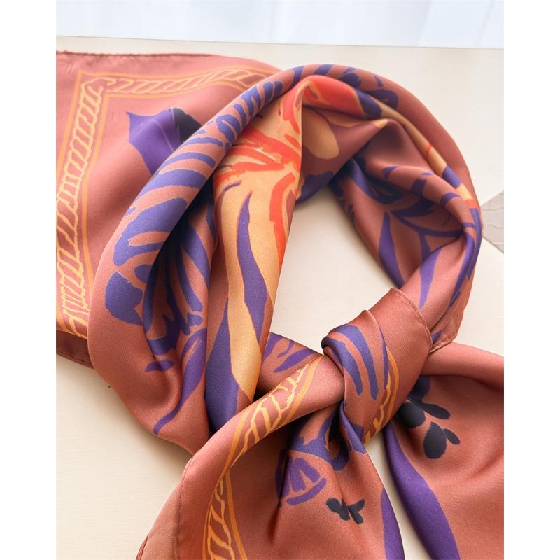 Korean Unique Printed Square Scarf For Women Fashion Accessory