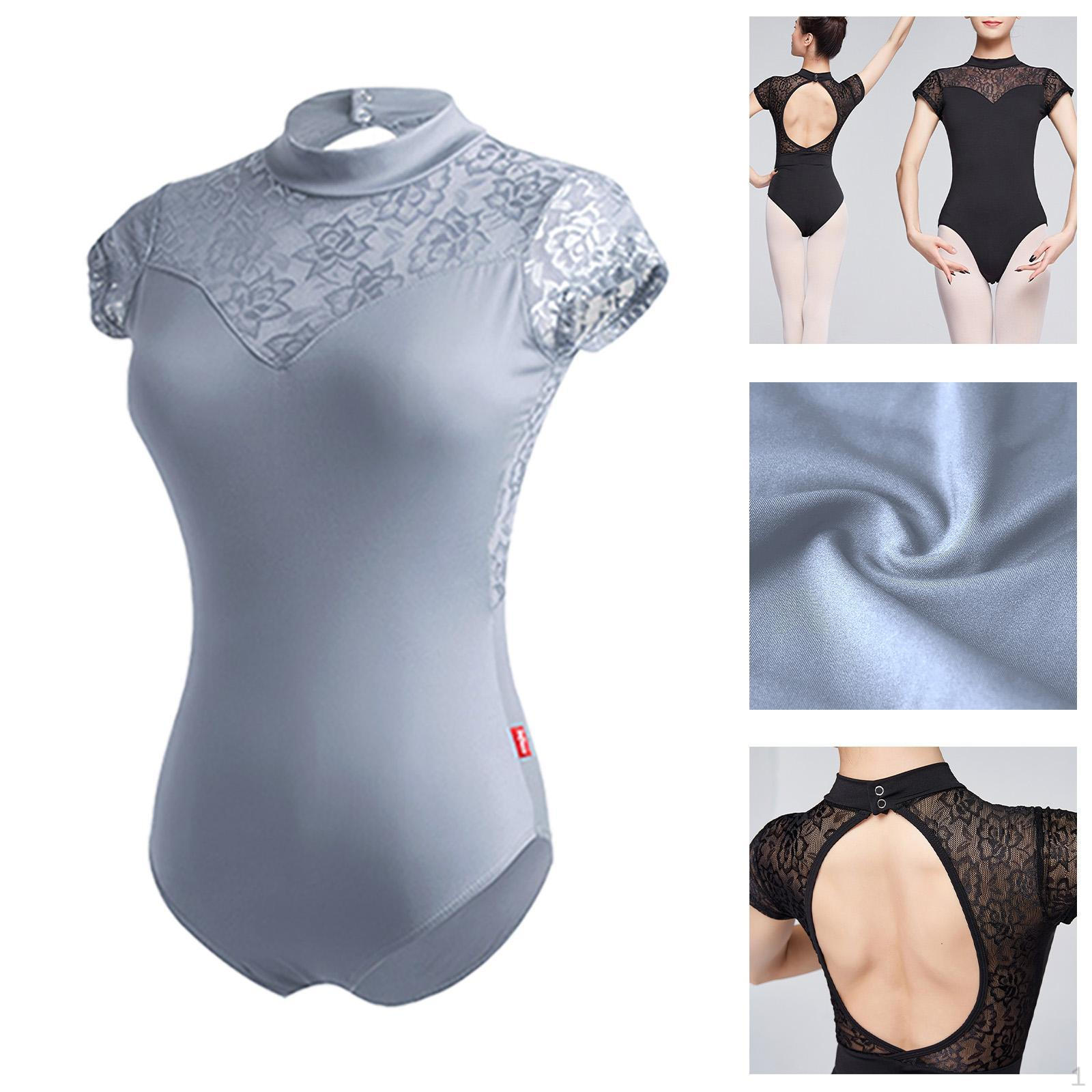 

Ballet Leotards for Women Casual Breathable Fit Bodysuit XL_Light Gray
