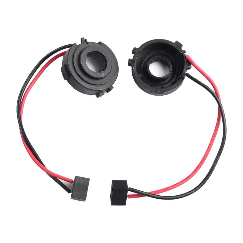 2Pcs H7 LED Socket Adapters Headlight Bases Retainers For Golf For MK6 For MK7 For 2012 For Touran 2013 For PASSAT B7