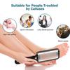 Stainless Steel Hanging Foot Callus Professional Foot File with Safe and for Heel Wet and Dry MJQ002 File, Remover, Micro-Cutter, Efficient, Cleaning,