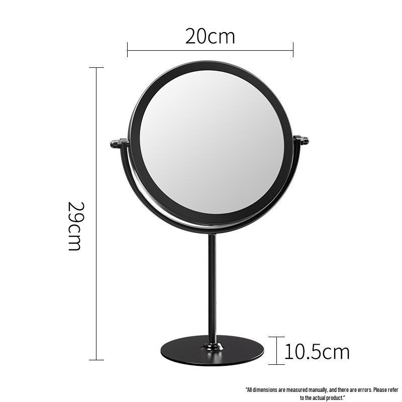 High-Value Metal Desktop Makeup Mirror - Single-Sided Vanity for Home, Dorm, or Student Use