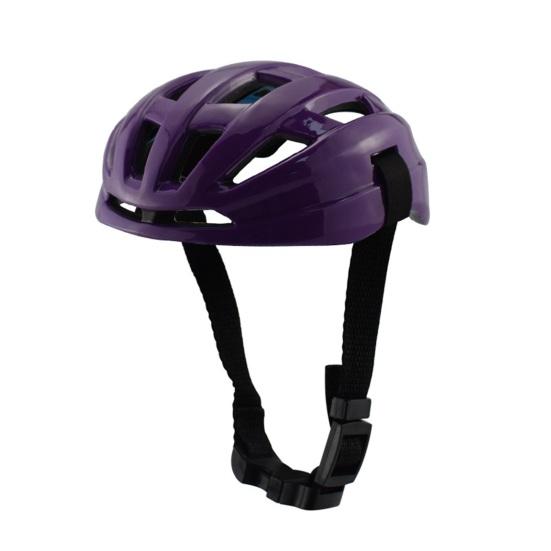 

Головной убор для домашних животных Несколько вентиляционных отверстий Наряд с регулировкой пряжки-подкладки Безопасная съемка фотографий ABS Интегрированный дизайн Шлем для домашних животных Поставки для фотосъемки S фиолетовый