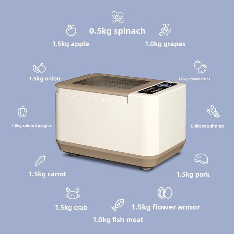 Fully Automatic Household Vegetable Washing Machine Multi purpose Oxygen Cleaning Machine for Fruits Vegetables Chopsticks