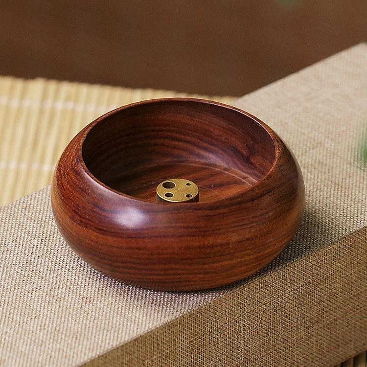 Wooden Incense Burner Mini Small Plug-in Line Incense Holder Incense Stand Table Incense Acccessories