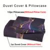 [Dragon Duvet Set] 2/3Pcs Soft And Comfortable Dragon Duvet Cover Set - Ancient Wildlife Dragon Pattern Bedding Set - Dragon