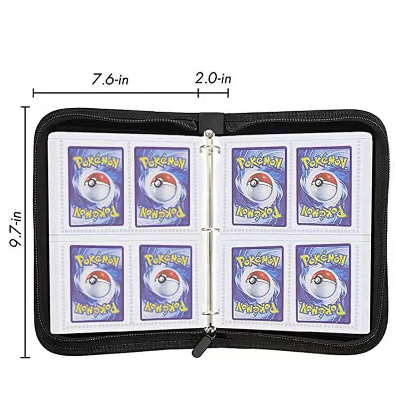 Album na karty Pokémon: Kolekční taška na hry s kresleným motivem, PU, se 4 a 9 kapsami