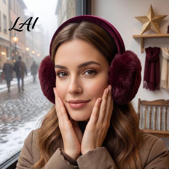 Cozy Winter Gear for Ears Women's Ear Muffs Soft Faux Rabbit Fur Warmers Adjustable Fuzzy Muffs Cycling Sports Commuting Plush Fluffy Cold