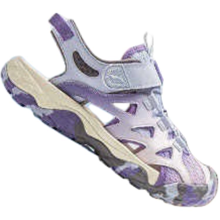 Li Ning Kids Outdoor Comfortable Versatile Non-Slip Wear-Resistant Low-Top Sandals Kids sandals Purple YKEV016-8
