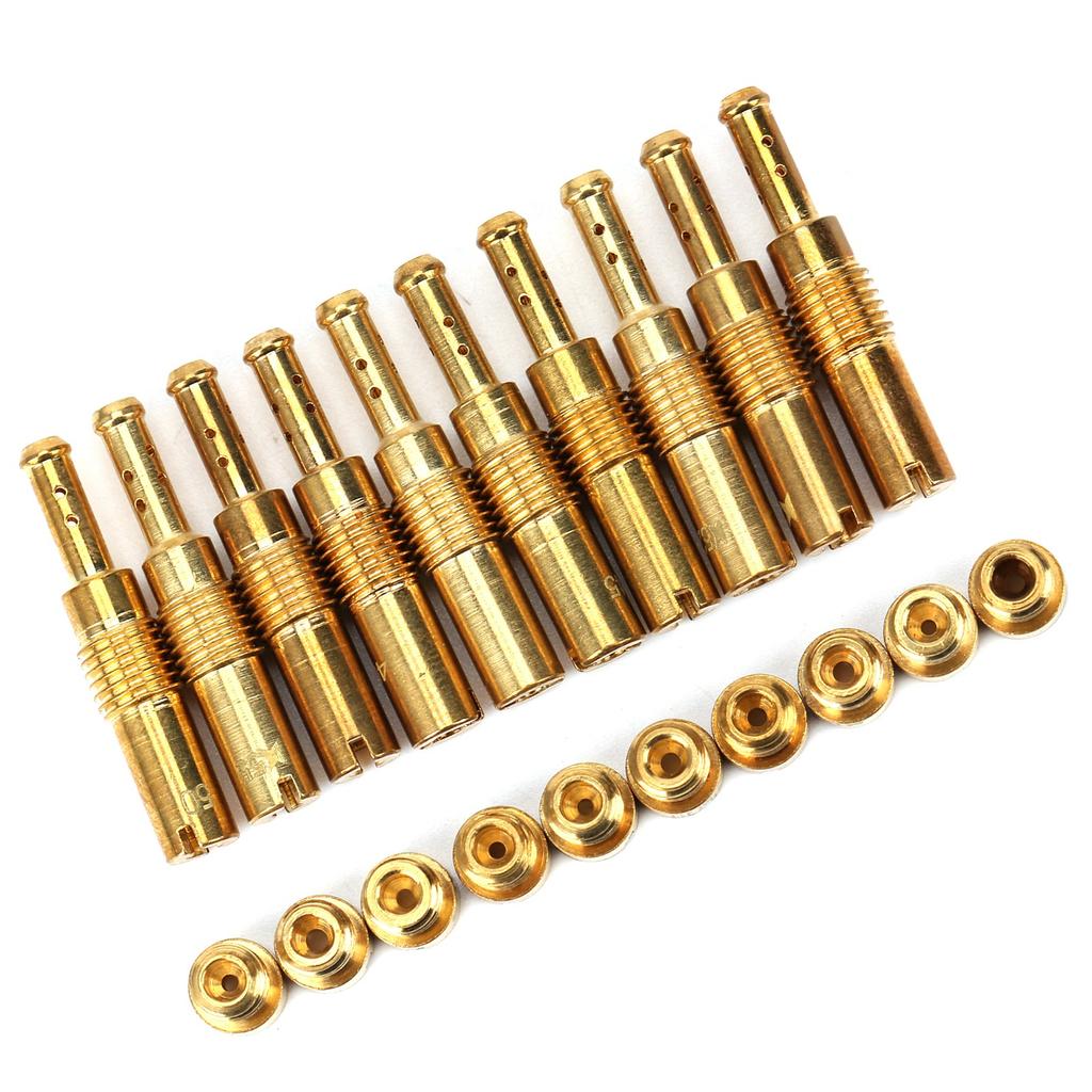 Carburetor Main Nozzle Pilot Jets Kit Brass Rebuild Toolkit Industrial Components