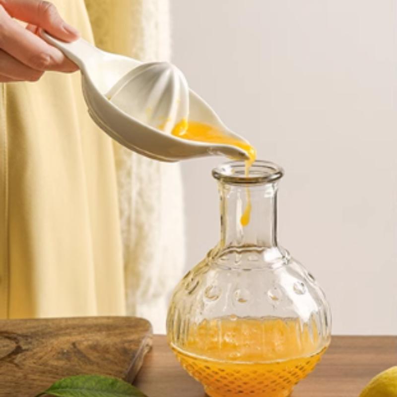 Ceramic Manual Juicer for Oranges Lemons Healthy Breakfast Fresh Juice Easy Clean Kitchen Gadget Rust Proof Tool