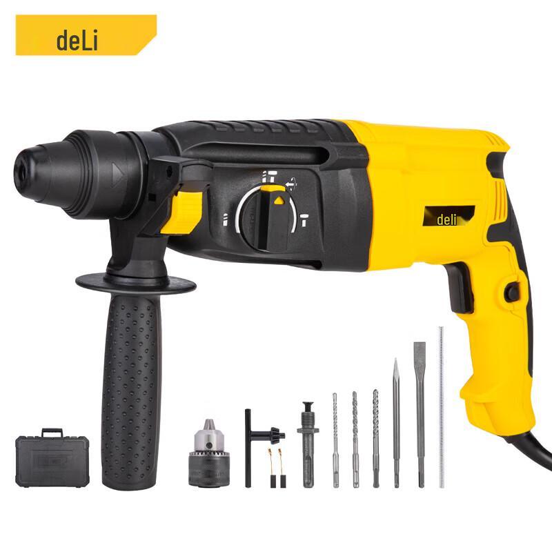 Deli Multi-function Rotary Hammer Drill CN Plug (adapter Included)