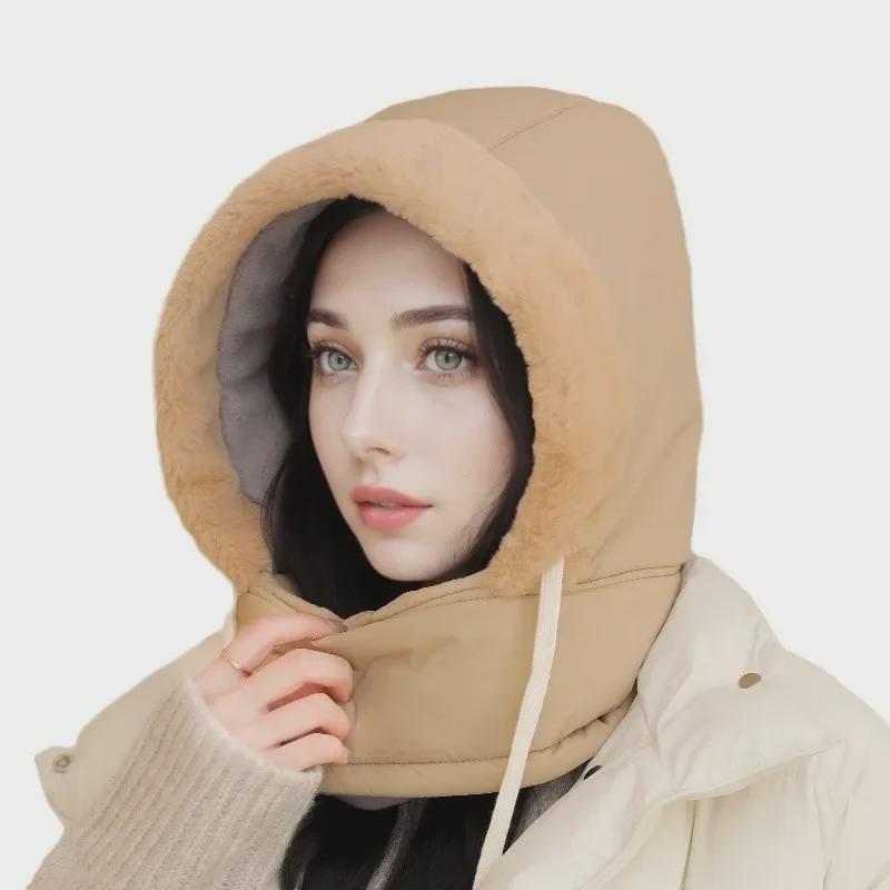 Unisex Winter Lei Feng Hat with Velvet Lining – Thick, Warm, and Windproof for Cycling and Outdoor Activities