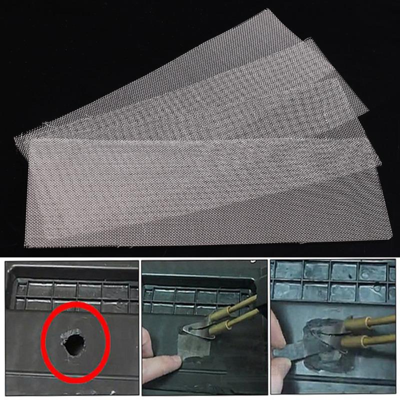 Stainless Steel Repair Mesh Car Bumper Plastic Hole Crack Patches Trimmable Welding Wire Mesh for Car Repair Welding Machine