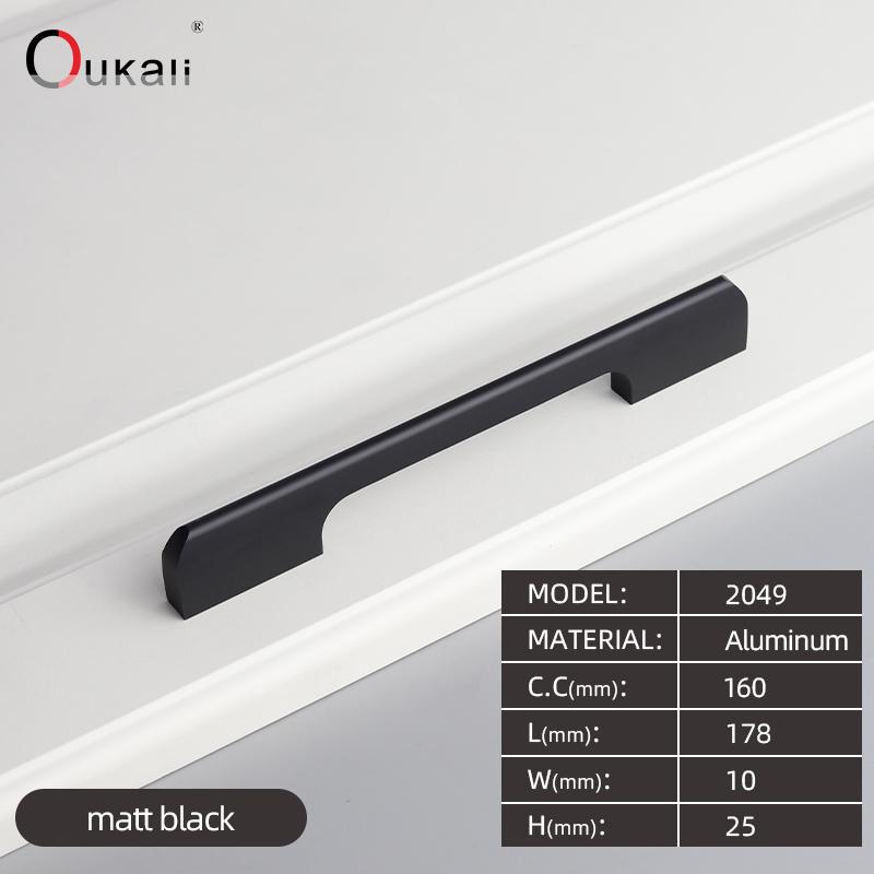Oukali 400mm Good Quality Modern Contemporary Furniture Simple Cabinet Wardrobe Cabinet Door Drawer Aluminum Alloy Long Handles
