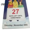 Compact Holiday Calendar 2027 Christmas Advent Countdown Calendar, 100 Days Desktop Paper Flip Desk for Home Office Decor Festive
