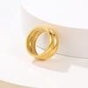 High-End Minimalist Glossy Stainless Steel Women's Ring