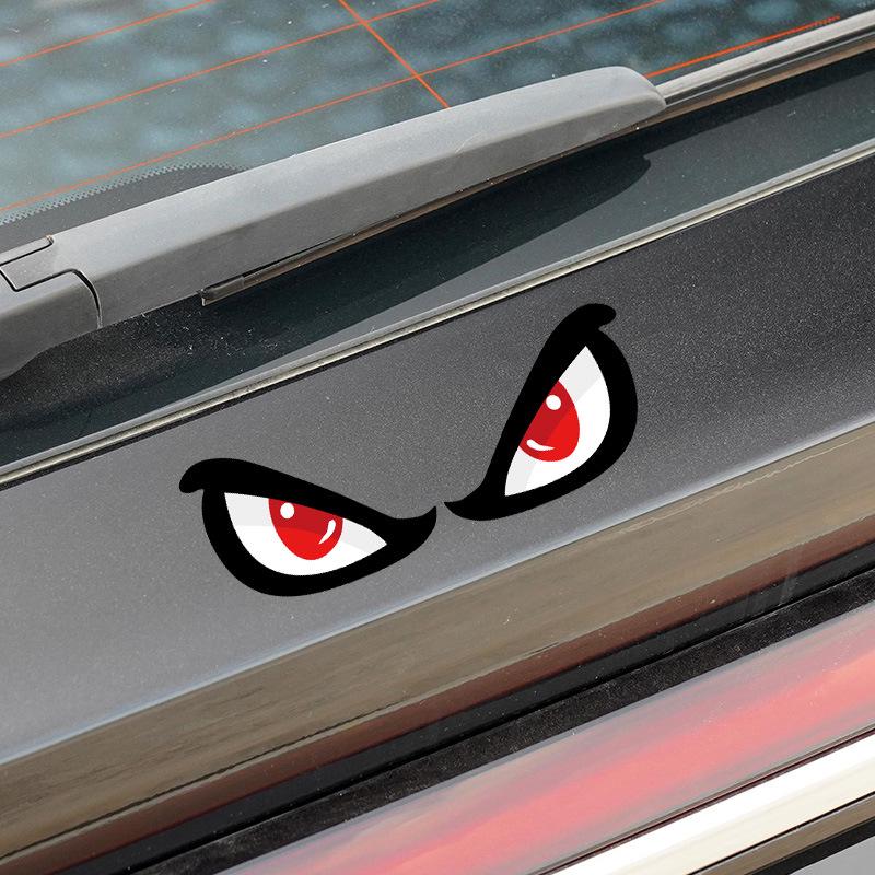 Creative Eye Car Sticker: Personality Decor for Scratch Cover on Car Body, Tail, or Window. Also for Electric Motorcycle.