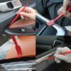 7Pcs Car Film Trimming Tool Car Wrap Vinyl Scrapers 3D Carbon Fiber Decal Film Micro Squeegee Felt Kit Wrap Vinyl Tools Red
