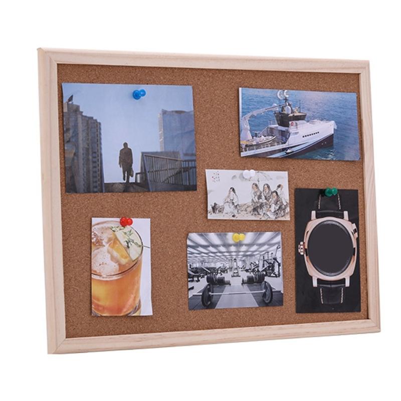 Memo Board Photo Decorative Board Pin Board Bulletin Board Cork Board School Office Home Supplies for Photos Schedules