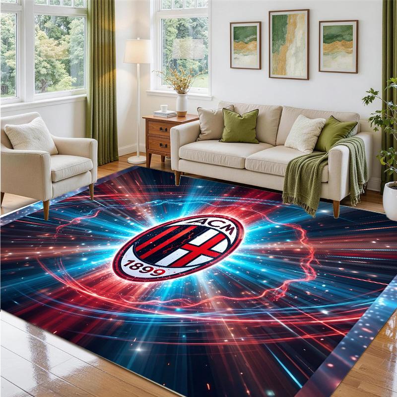 AC Milan Design Crystal Velvet Rug Soft Decorative Mat for Bedroom Entrance