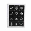 Temporary Tattoos Stencils 204 Patterns Water Resistant Reusable Hollow Out Body Art Stencil for Cosplay