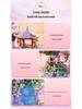 Fairy Pavilion Cherry Blossom Treehouse with Peach Blossom Pond - Creative Ancient Style Building Block Ornament, Handmade Assembly Scene.