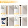 10Pcs Stainless Steel Concealed Bolt with Rod Emergency Door Escape Door Lock 10In for Composite Doors/Wood Doors/Double Doors