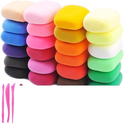 Eclet (Pack Of 12) Air Dry Clay, Colorful Children Soft Clay, Creative Art Crafts, Gifts For Kids-Multi Color. Non-Toxic