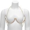 Body Jewelry Chest Bracket Bras Chain Body Chain Bra For Women Sexy for Rhinestone U-Shaped Bikini Chest Bracket Bra Cha