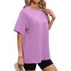 Women's Casual Round Neck T-Shirt Short Sleeve Top
