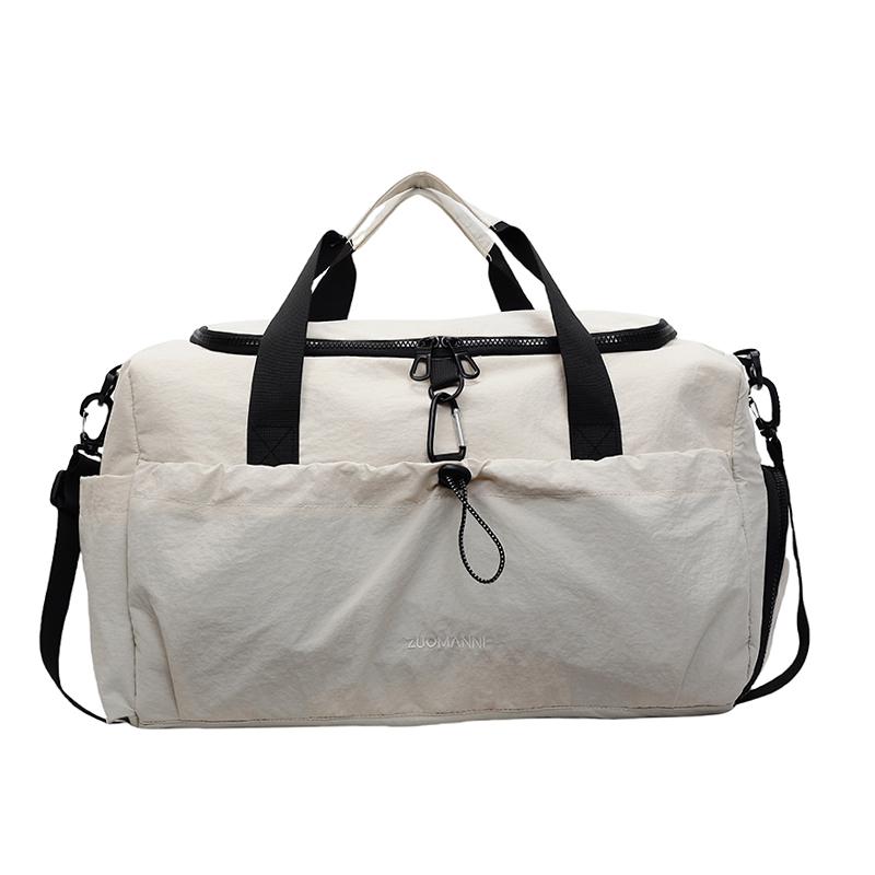 

Дорожня сумка великої місткості Жіноча легка розширювана портативна спортивна фітнес-сумка Сумка для зберігання багажу бежевий
