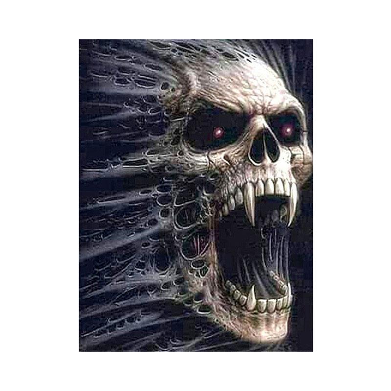 Obraz diamentowy DIY Halloween obraz czaszki haft diamentowy damski zestaw mozaiki artystyczna dekoracja ścienna do domu