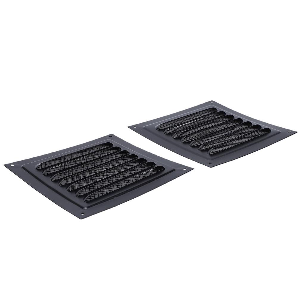 2PCS Attic Vent Aluminum Wall Vent Metal Shed Vent   Vent Louver Vent Grille with Built in Screen for Exterior Door House Garage Ceiling