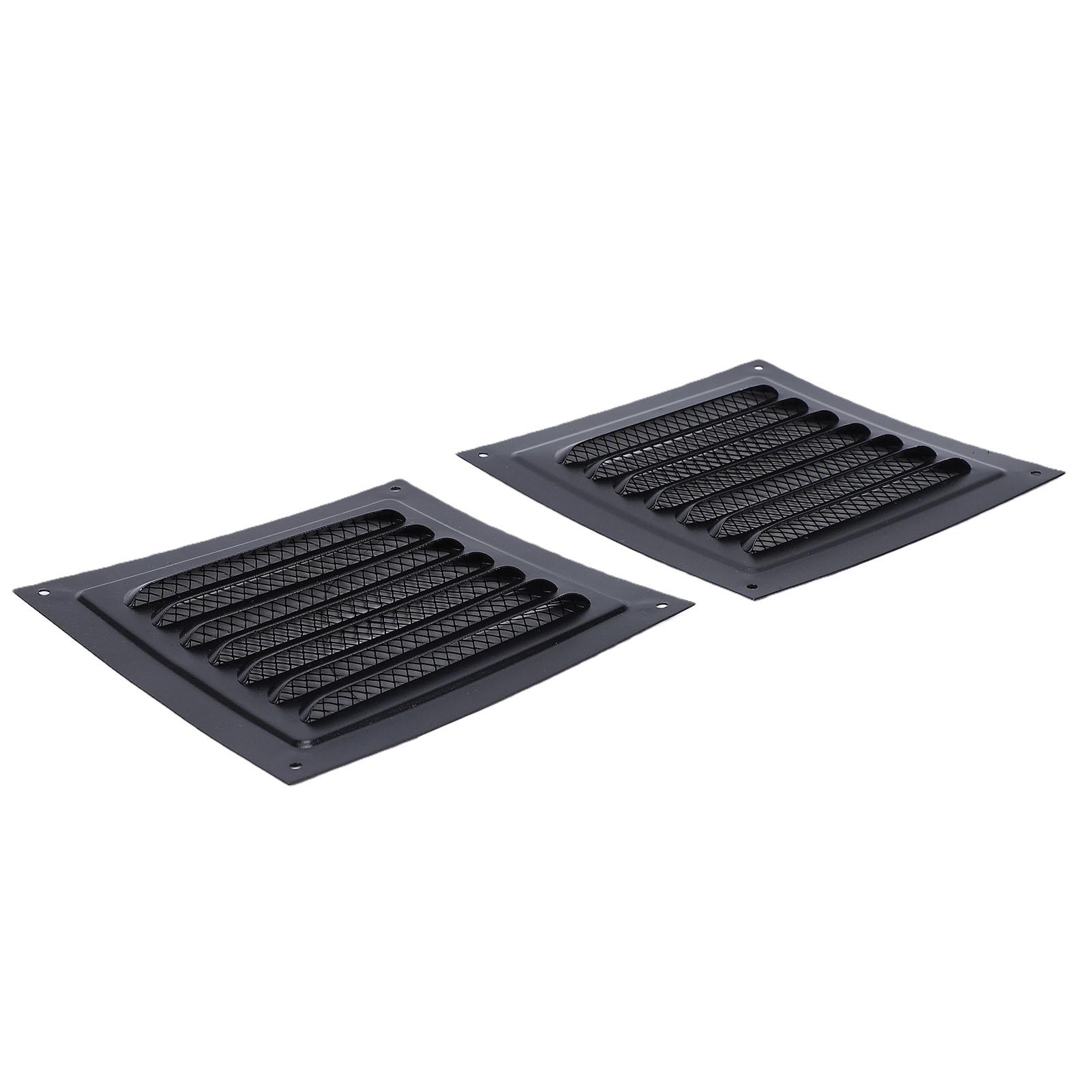 

2PCS Attic Vent Aluminum Wall Vent Metal Shed Vent Vent Louver Vent Grille with Built in Screen for Exterior Door House Garage Ceiling