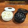 Brangdy Imitation Jade Go Schachfiguren Set mit Bambusbehälter