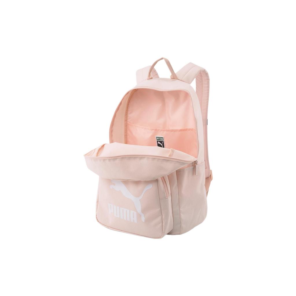 Puma Solid Color Large Logo Recycled Material Backpack Unisex backpack Pink 079651-02