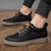 Trendmarke Herren Freizeitschuhe Dicksohlige Oxford Schuhe Outdoor Arbeitsschuhe Herren Schuhe mit Absatz Ausgehöhlte Sportschuhe