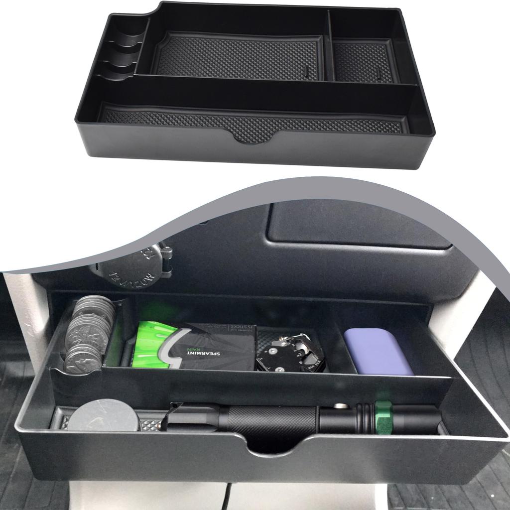 Center Console Drawer Storage Organizer for Toyota Sienna 2015-2020 Armrest Box Drawer Storage Tray Car Interior ABS Accessories