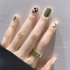 24 Stück Mandel Französische Press-On Nägel Abnehmbar Vollabdeckung Ballerina Falsche Nagelspitzen Für Damen Mädchen