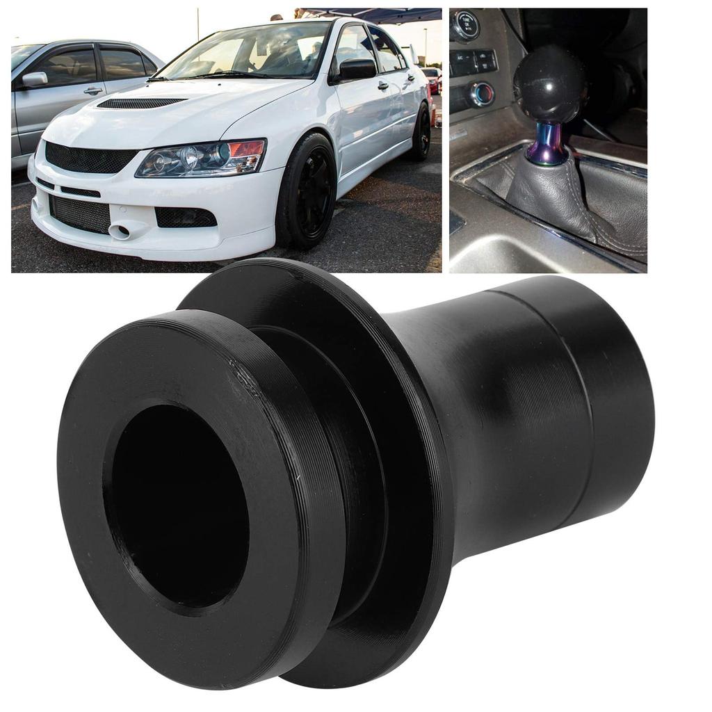 Shift Knob Boot Retainer, Automotive M10x1.25 Shift Knob Boot Retainer Universal Adapter for Most Manual Transmission Vehicles (Black)