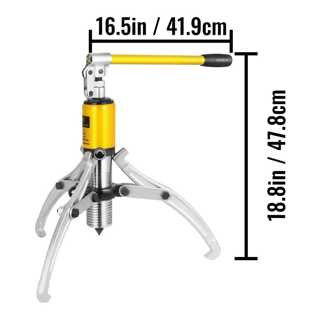 5/10/15 Ton Hydraulic Gear Puller Wheel Bearing Puller Garage Repair Shop Adjustable Separator Tools
