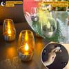 Solar-Powered LED Candle Wine Glass Light - Waterproof Outdoor Garden Decoration