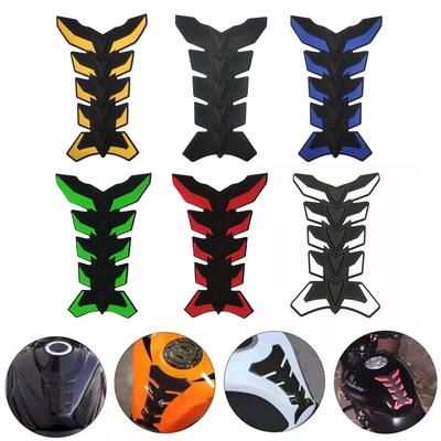 Motorbike Tank Sticker Waterproof Sticker Motorbike Fuel Oil Tank Pad Protector Self Adhesive Cover Rubber Decals