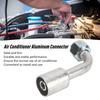 Yctze 10pcs Car Air Conditioner Angle 90° Connector Alu AC Aluminum Connector Pipe Car