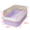 Litter Pan Practical Open Top Kitten Box Anti Splashing Removable High Sides Large Cat Bedpan
