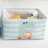 Boîte de rangement pliable - DINO - Poignées - Toile de coton doublée - Grande capacité