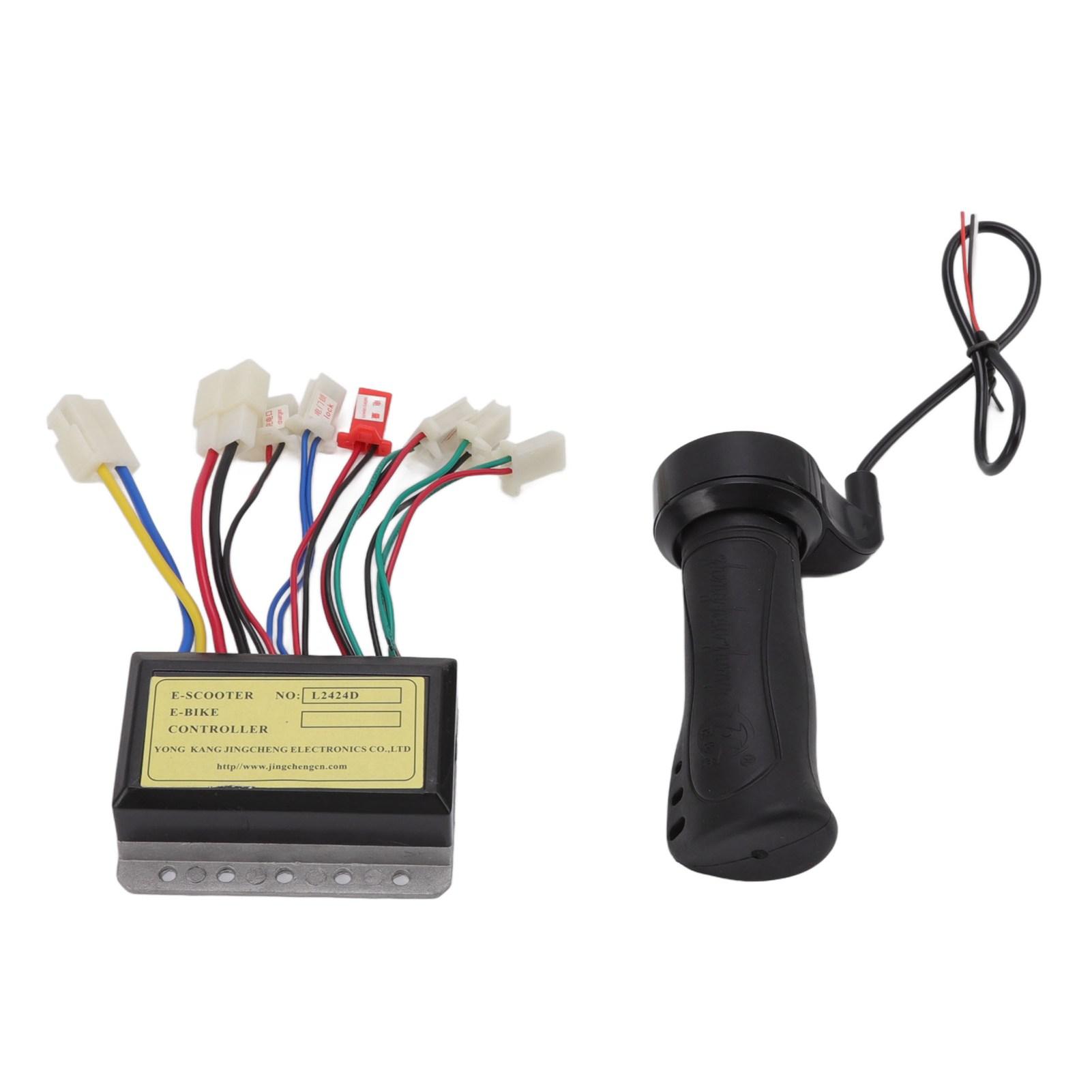 

Контроллер скорости щеточного двигателя 24 В 250 Вт, блок управления двигателем постоянного тока с ручкой газа для электрического велосипеда, трехколесного велосипеда, самоката