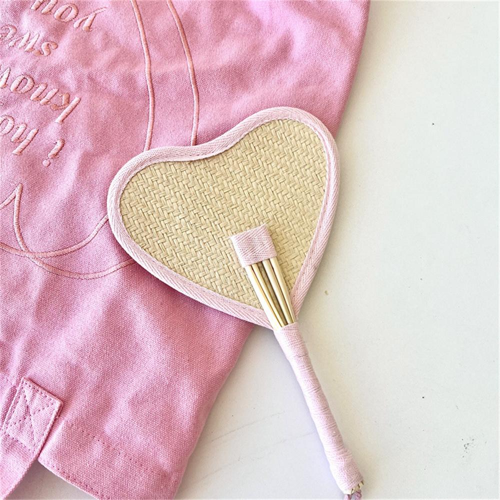 

Летние Охлаждающие Ручные Веера из Соломы, Ручные Веера из Цветных Пальмовых Листьев в Форме Сердца и Цветка, Плетеные Вручную Веера, Аксессуары для Домашнего Декора